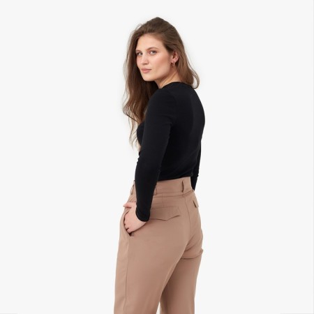 Women's longliva Minaku: Basic Line Black Color, Rr. 48-1