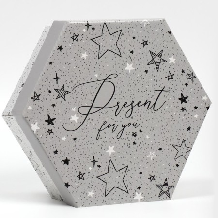 Gift folding box, packaging, “stars”, 26 x 22.5 x 8 cm-1