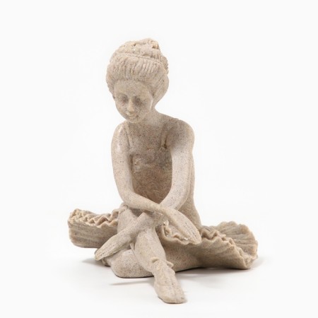 Polystone statuette "Ballerina" white 31 x 17.5 x 21.5 cm-1
