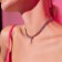 Choker "ice" with pearls, white color in silver, 30 cm