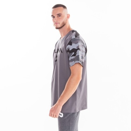 T-shirt male, dark gray color, size m (46)-1