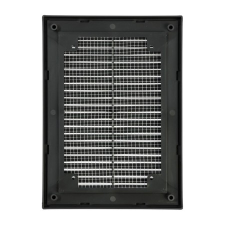 Ventilation grate "Vento" 1520VR, 150x200 mm, with a grid, detachable, graphite-2