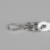 A bag for a bag, plastic, with carbines, 23 × 17 mm, 30 cm, white/silver color