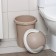 Rambai garbage container, 10 l, d = 26.7 cm, h = 42 cm, beige color