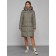 Coat insulated winter female, size 44, khaki color