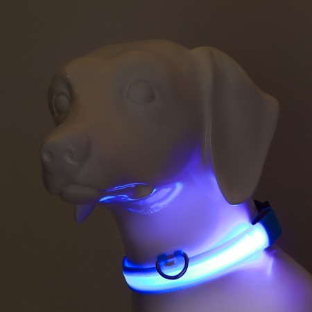 Collar with backlight size XL, Osh 52-60 x 2.5 cm, 3 glow glow modes-1
