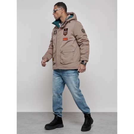 Male Winter jacket, size 54, brown color