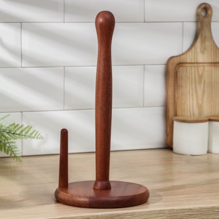 Magistro Sandal paper towels holder, 17 × 34 cm, sandalwood