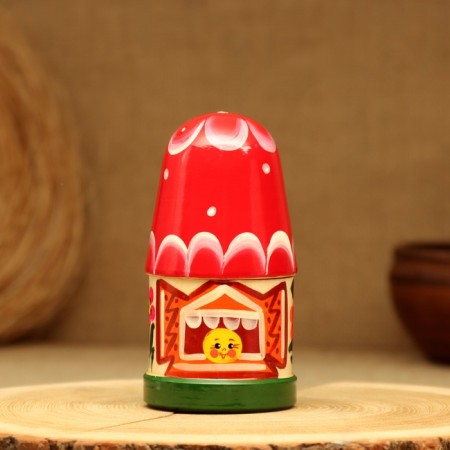 Finger Theater "Kolobok", Teremok and 7 dolls, 14 cm-3