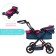 Stroller for dolls is universal, with a basket, metal