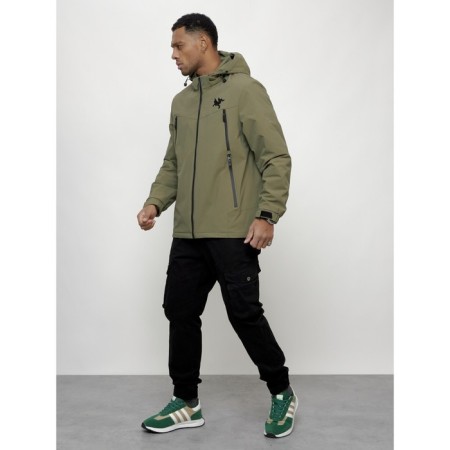 Male spring jacket, size 52, light green color-1