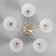 Lucy chandelier 5x60W E27 Antique bronze 60x60x29cm