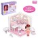 Plastic house for dolls "Visiting Molly" a bedroom with a doll and accessories