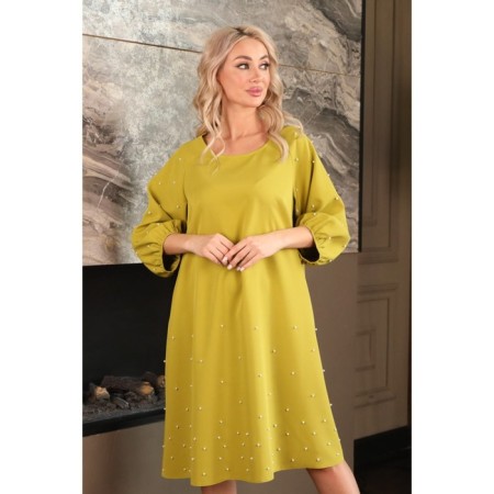 Female dress, size 46, lime color-9