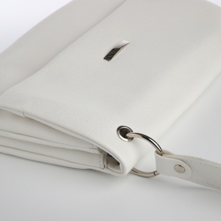 Women's bag Textura, messenger, average size, white color-5