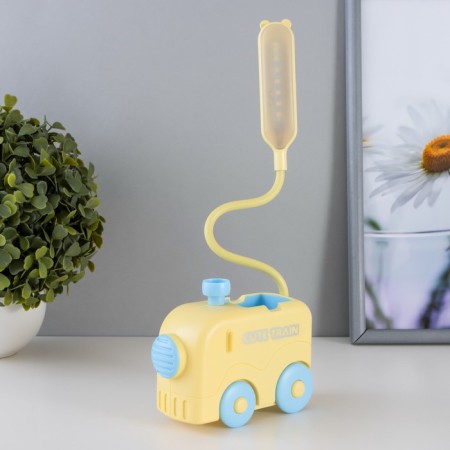 Table lamp "steam locomotive" LED 1.5W USB AKB yellow-blue 11.5x34 cm Risalux-4