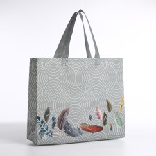 Bag without fastening, gray color