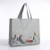 Bag without fastening, gray color