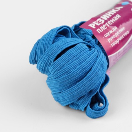 Bleaner elastic band, 10 mm, 10 ± 1 m, blue color #201-1