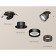 A set of a built -in rotary lamp with composite crystal Ambrella Light, Techno, XM8102541, Black Sand Color