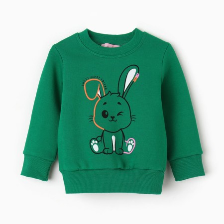 Jumper children's, green color, height 86