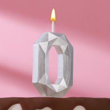 Candle in the cake on the skewer 