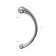Metal dildo Metal by Toyfa, Metal, Silver, 21 cm