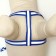 Set "braid", fluorescent, leash 115 x 1 cm, og 32-48 x 1.5 cm, blue