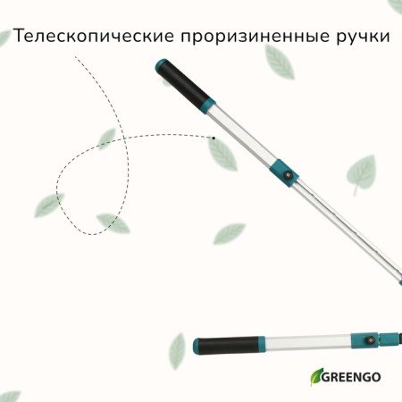 Kustorez, 31–44.5 "(79–113 cm), telescopic, with metal handles, Greengo-6