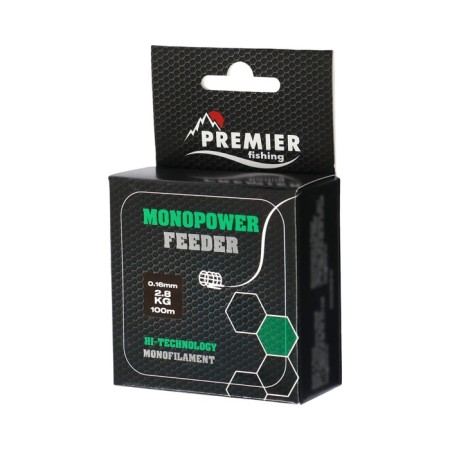 Premier Fishing Monopower Feeder, diameter 0.16 mm, test 2.8 kg, 100 m, green-1