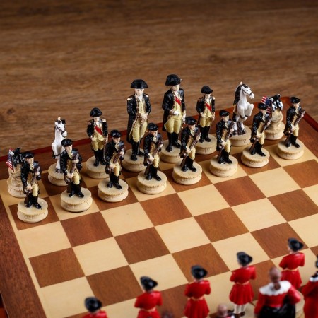 Chess souvenir "Civil Wars", h king-8 cm, h Parashka-6 cm, 36 x 36 cm-2