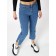 Women's cool jeans with a high -waist of blue, size 44