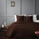 Kaspian set: cover 160 x 220 cm, pillowcase 40 x 40 cm - 2 pcs, brown color