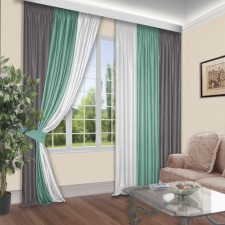 Set of curtains, size 180x260 cm, 2 pcs