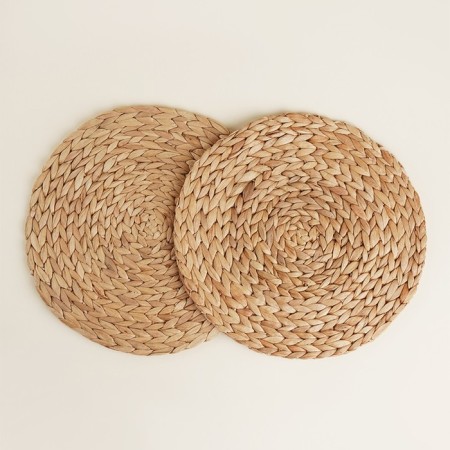 Set of serving napkins Sima-Land Home, 2 pcs, d = 37.5 cm, water hyacinth-1