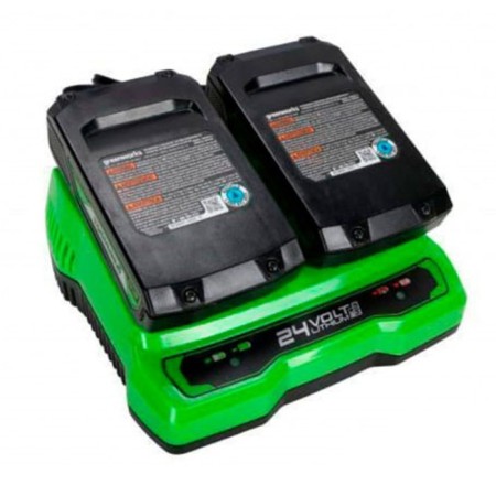 GreenWorks G24X2UC2 charger, 2 batteries, 24 V, 2 A, 1.1 kg-1