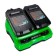 GreenWorks G24X2UC2 charger, 2 batteries, 24 V, 2 A, 1.1 kg