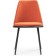 Chair on the metal frame Aldis metal/velor, black/orange 50x57x81 cm