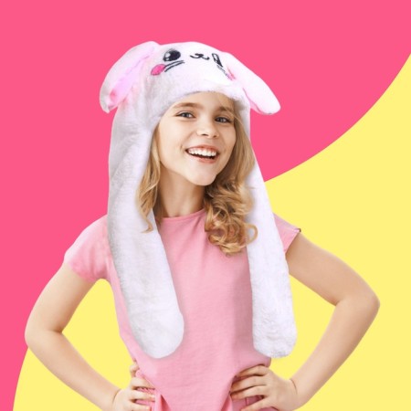 Soft hat with jumping ears, "Bunny"-1