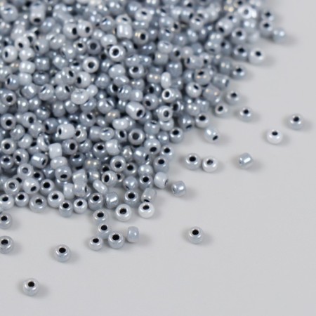 Glass 12/0 "graphite" translucent mother -of -pearl 450 grams
