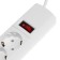 Network filter Unit, 5 nests, 1.5 m, 10 a, 2200 watts, with salary, white