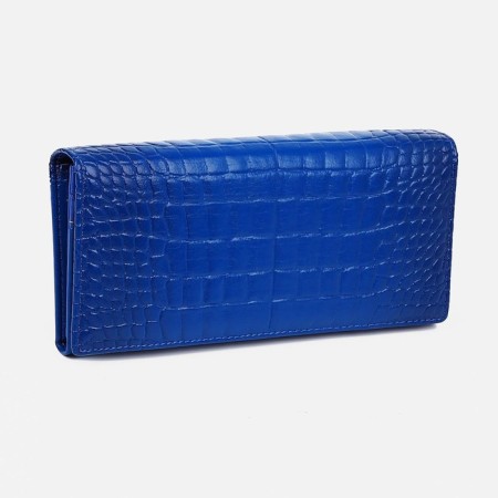 Women's wallet on magnets, blue color