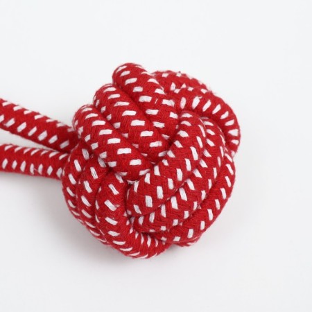 A wicker cable toy with a pen, up to 38 cm, up to 180 g, ball 7 cm, red-2