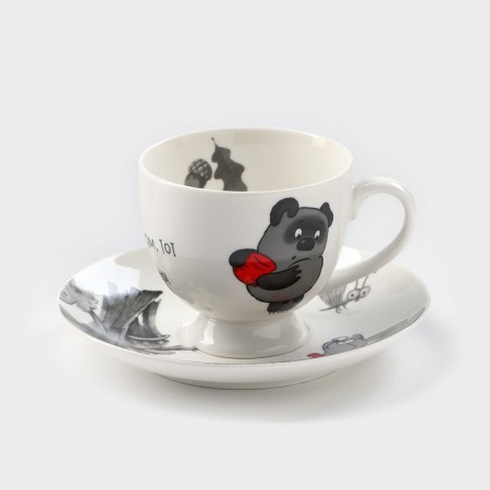 Coffee steam porcelain "Winnie Puh", 220 ml