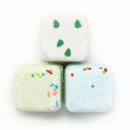 Gift set of cosmetics "Bright year!", Bath bombs with additives of 3 x 70 g, pure happiness-2