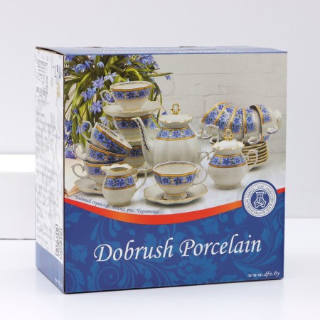 Service Coffee Porcelain Symphony, 15 objects: coffee pot 800 ml, sugar tower 400 ml, cream 180 ml, coffee coffee cup, saucer d = 12 cm-14