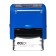 The stamp is automatic, with jokes, 14 x 38mm, "morons, bl ** b!"