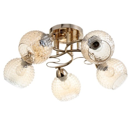 Erion chandelier 5he27 40W gold 56x56x22 cm Bayerlux