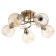 Erion chandelier 5he27 40W gold 56x56x22 cm Bayerlux
