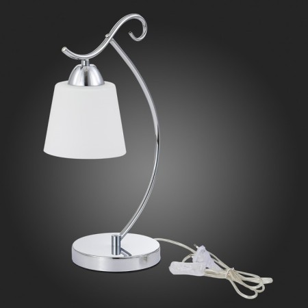 Evoluce bedside lamp. Sle103904-01. Liada. 1x60 W, E27, 23.5x15x41 cm, chromium color-4
